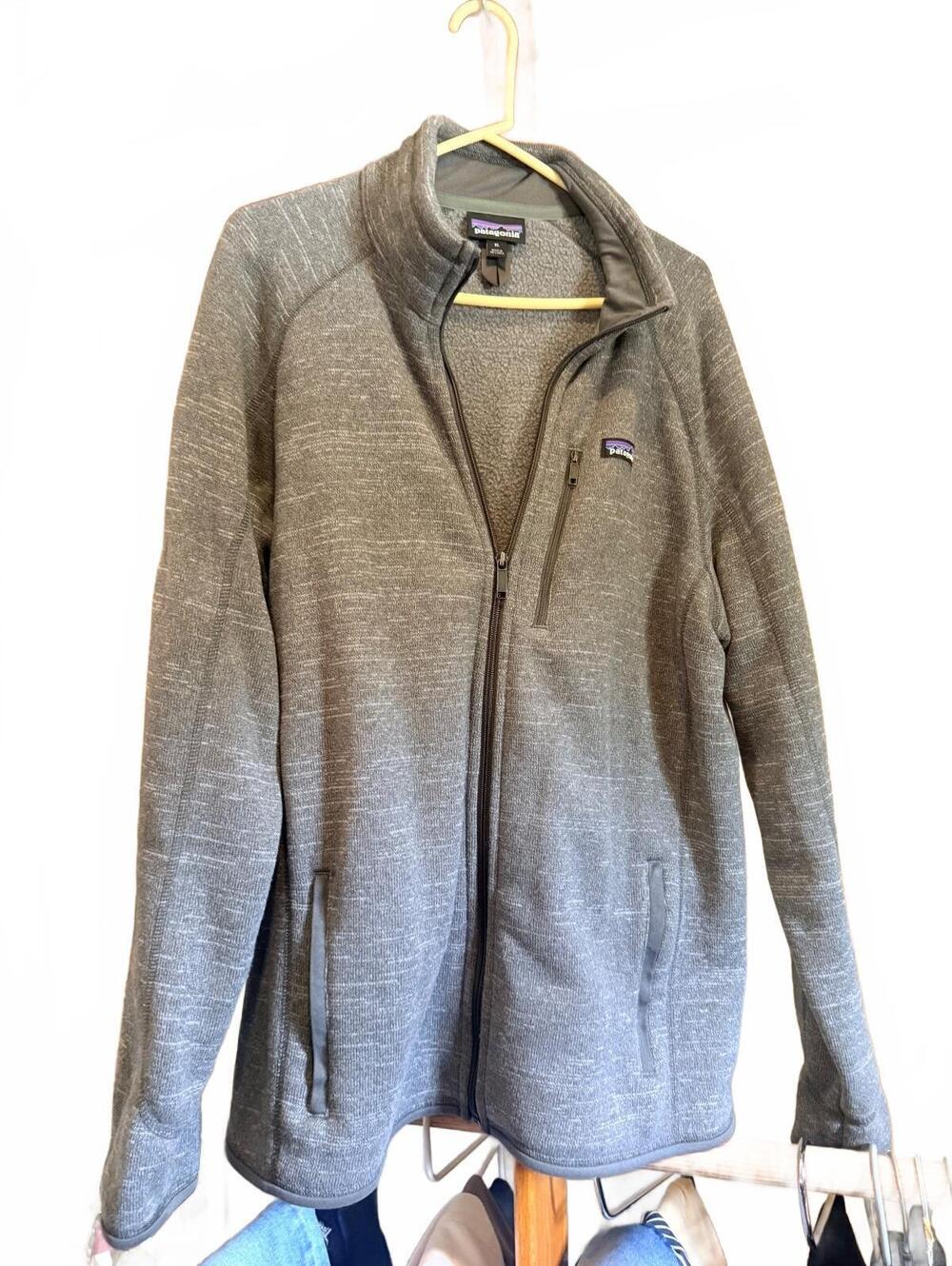 Men’s Patagonia Gray Full-Zip Fleece Jacket XL